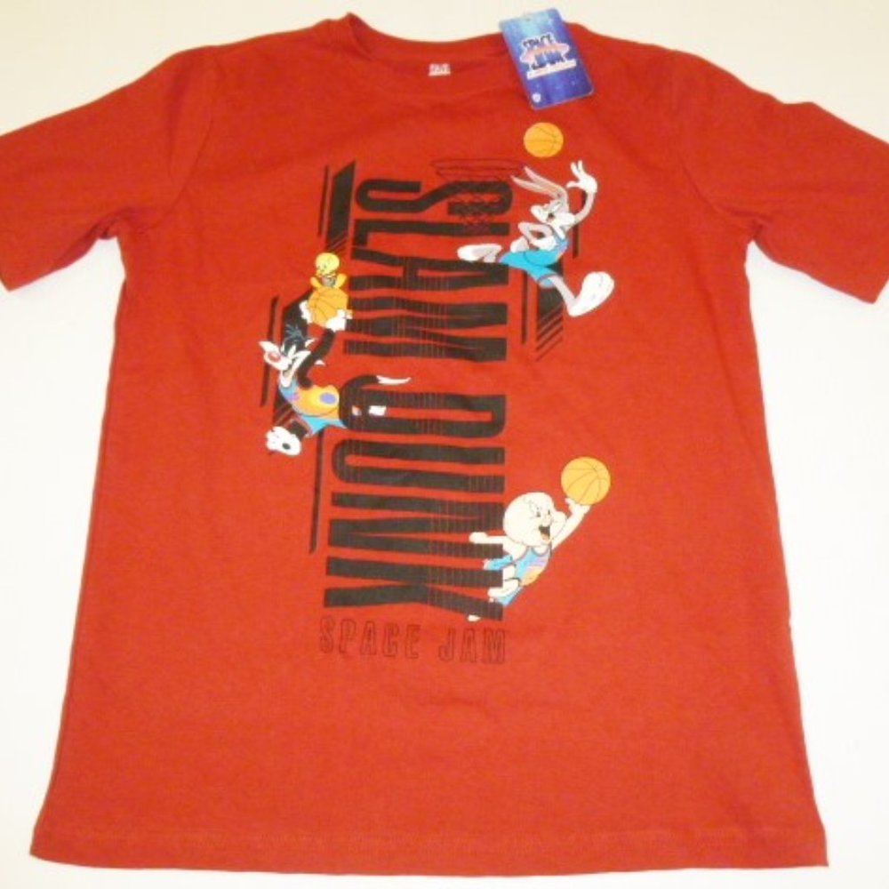 Space Jam Boys Short Sleeve T-Shirt New with Tags Size 14-16
